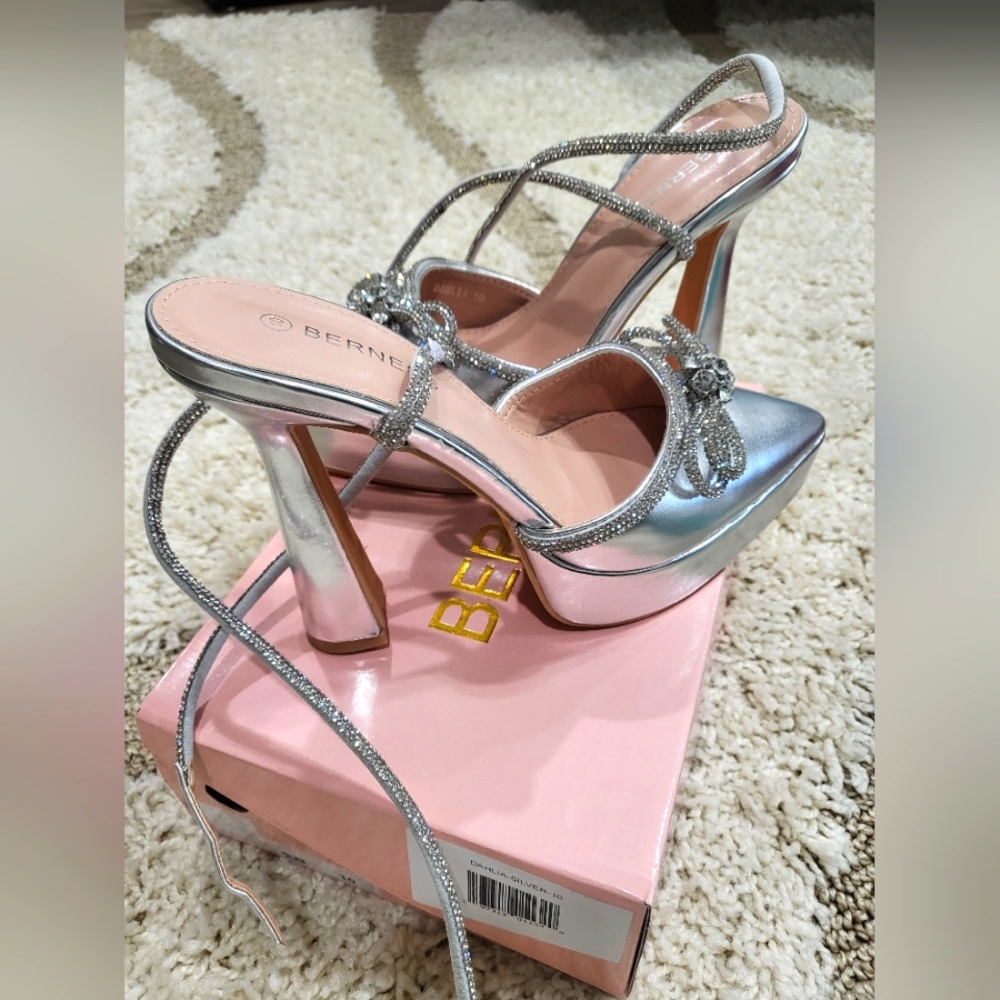 Beautiful silver shoes